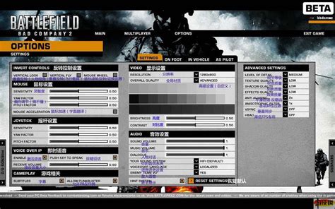 战地1B测画面设置选项对照翻译 战地1B测画质怎么调_www.3dmgame.com