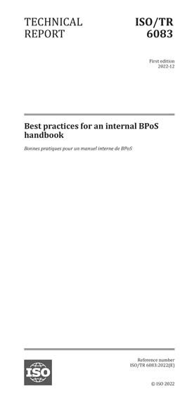 ISO/TR 6083:2022 - Best practices for an internal BPoS handbook