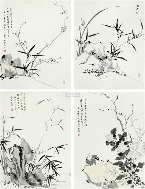 女生梅兰竹菊古风头像