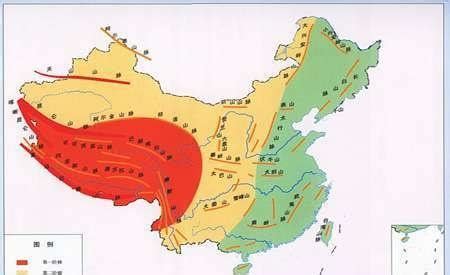 中国山脉地形图图片