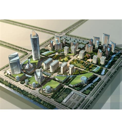 上海奉贤南桥项目3dmax 模型下载-光辉城市