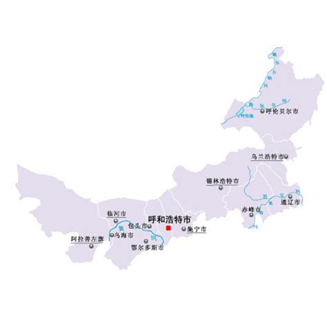 内蒙地图图片