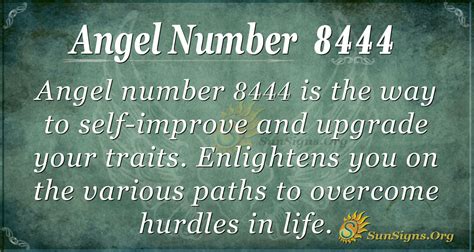 Angel Number 8444 Meaning: The Way to Self Improve - SunSigns.Org