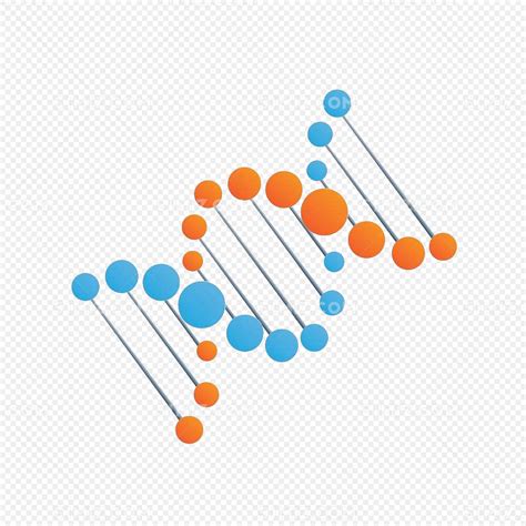简约DNA双螺旋基因链图形图片素材免费下载 - 觅知网