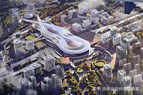 130万㎡商业空间！未来的上海松江南站居然是赛博朋克风！ - 知乎