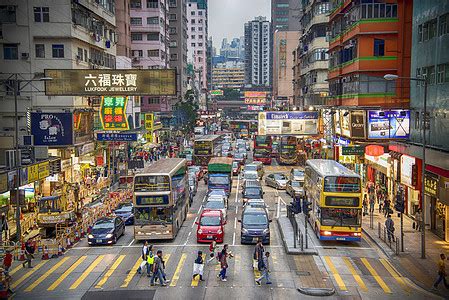 繁华香港街头的人流高清图片下载-正版图片500710069-摄图网