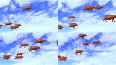 牛在天上飞舞台背景,其它舞台背景下载,高清1920X1080视频素材下载,凌点视频素材网,编号:94889