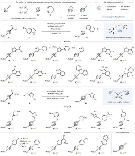 MacMillan团队Nature：苯生物电子等排体立方烷的通用合成法- X-MOL资讯