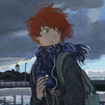 红发非主流头像动漫