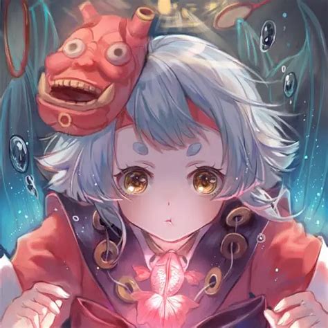 金鱼女生头像漫画温柔