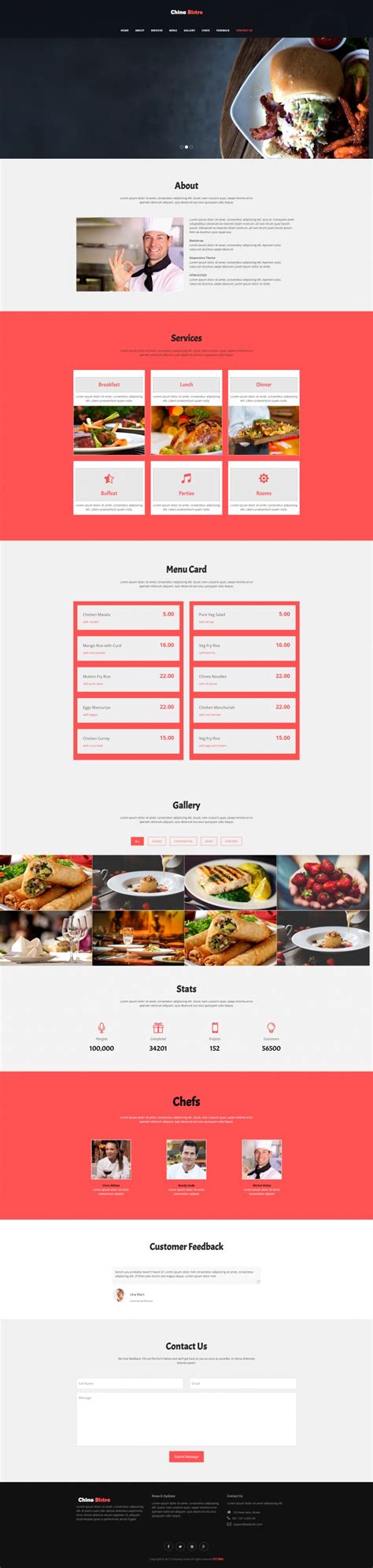 简洁精致的中国小酒馆官网网站模板下载