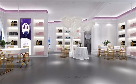 现代轻奢美容院全景 - 效果图交流区-建E室内设计网