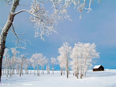 唯美的落日山中雪景高清电脑壁纸-风景-3g电脑壁纸图片