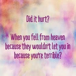 Quotes about Falling from heaven (30 quotes)