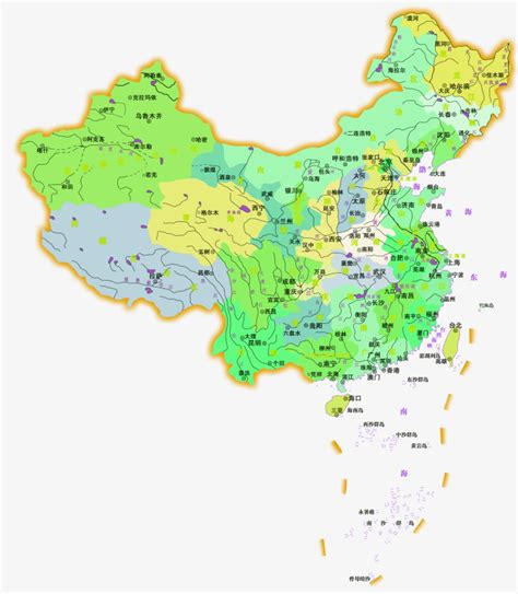 中国地图高清矢量素材 - 爱图网