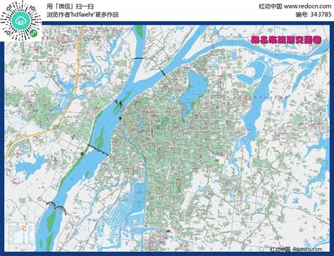 南昌市旅游交通-矢量地图CDR素材免费下载_红动中国