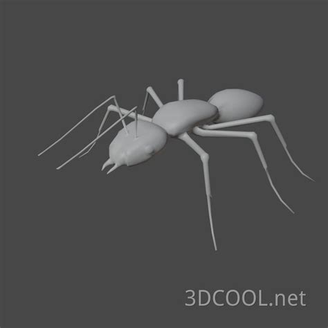 蚂蚁_STEP_模型图纸下载 – 懒石网