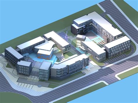 苏州软件园3dmax 模型下载-光辉城市