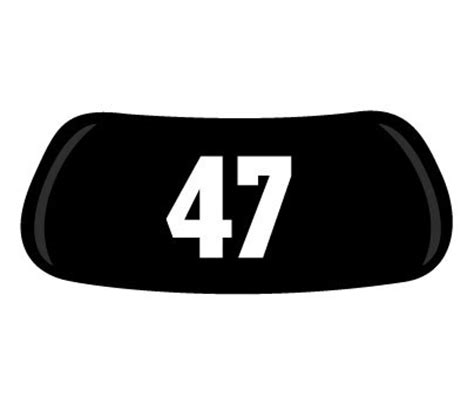 Number #47 Original EyeBlack - Numbers