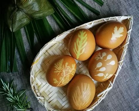 立夏彩蛋的制作方法 鸡蛋表面印花纹DIY教程_爱折纸网