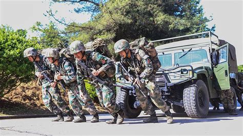 广西崇左：武警官兵开展搏击对抗训练-人民图片网