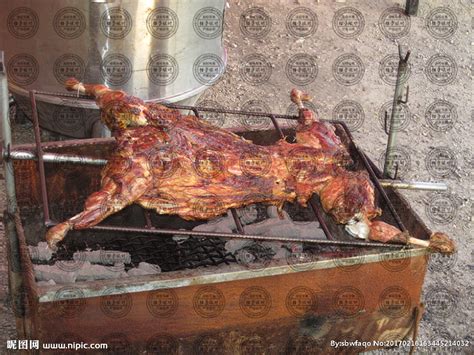 农庄整只羊腿烧烤炉 全自动翻转木炭烧烤炉烤羊排烤鸡炉子 户外-阿里巴巴