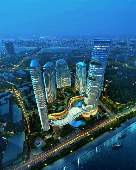 南京某办公商业综合体建筑3dmax 模型下载-光辉城市