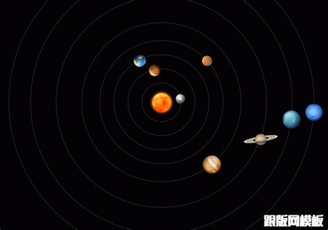 纯CSS3绘制太阳系行星动画运动轨迹-素材资源-跟版网