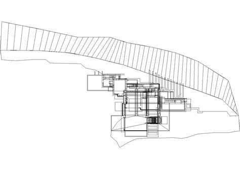 赖特流水别墅建筑施工图（CAD）-别墅建筑-筑龙建筑设计论坛