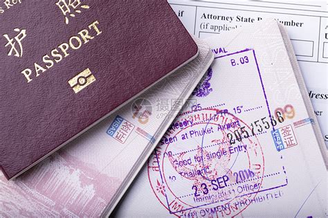 国外留学出国签证visa高清图片下载-正版图片501424337-摄图网