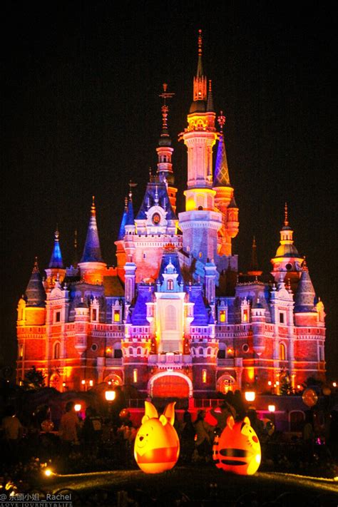 迪士尼城堡晚上,上海迪士尼城堡,迪士尼城堡_大山谷图库