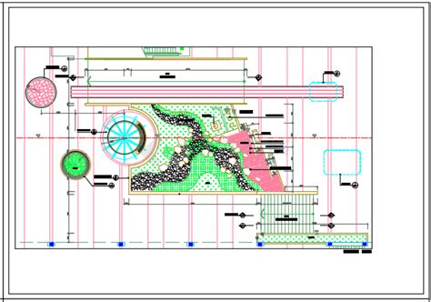 规则式公园景观设计施工CAD平面布置参考图_园林建筑_土木在线
