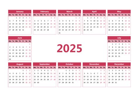 2025年日历设置经典严格风格。壁挂式日历时间表，最小限度限制的业务设计笔记本和计划。一周从周日开始插画图片素材_ID:393478632 ...