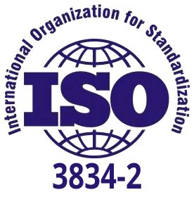 Certificate of compliance with the requirements of DIN EN ISO 3834-2 ...