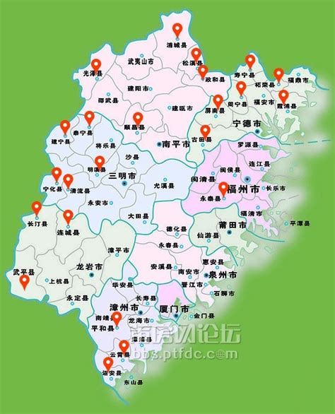 漳州市最新行政区地图png图片免费下载-素材7zxPgeekP-新图网