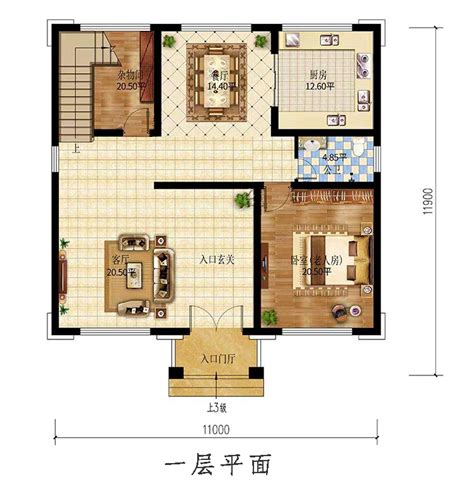 2020三层带地下室复式客厅独栋别墅设计全套施工图纸17X11.7米（带独立土灶） - 我爱建房网