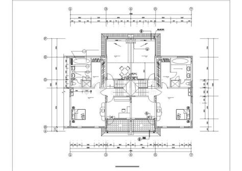 齐齐哈尔市广汇新村某3层砖混结构独栋别墅全套建筑设计CAD图纸_独栋别墅_土木在线