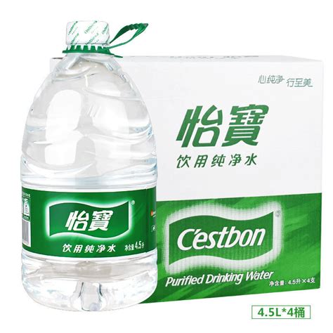 怡宝 饮用水 纯净水4.5L*4桶装水 整箱装--中国中铁网上商城
