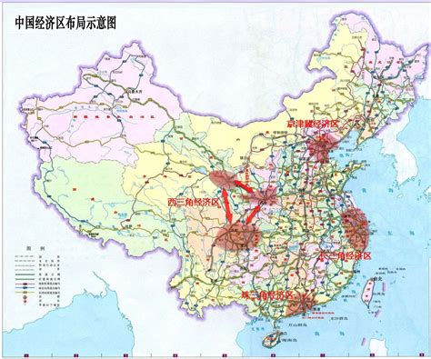 我国四大经济区划分图,中国四大地理区域划分,四大经济圈(第2页)_大山谷图库