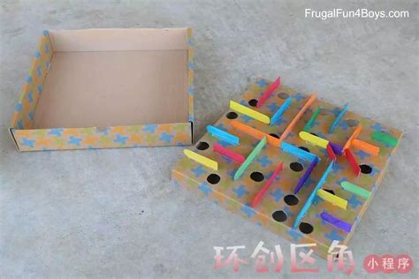 废纸箱制作玩具图片 幼儿手工纸箱玩具作品💛巧艺网