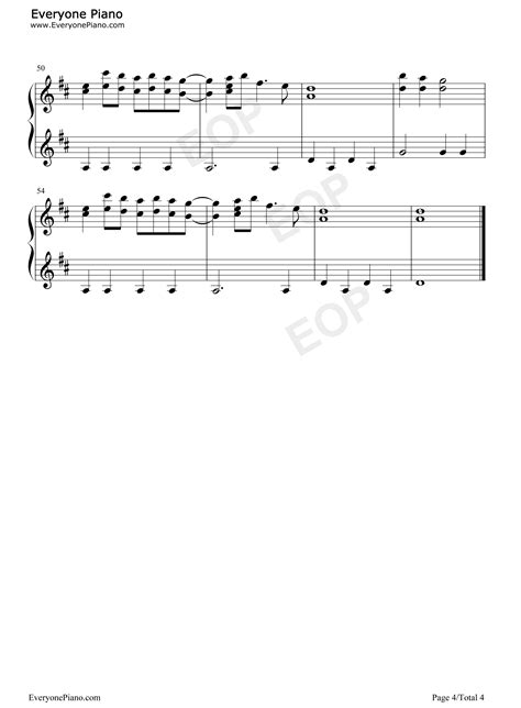 哆啦A梦主题曲-哆啦A梦之歌-Doraemon五线谱预览4-钢琴谱文件（五线谱、双手简谱、数字谱、Midi、PDF）免费下载