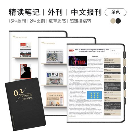 精读笔记|外刊英文中文新闻报刊|Goodnotes|iPad电子手帐|饿了羊-淘宝网