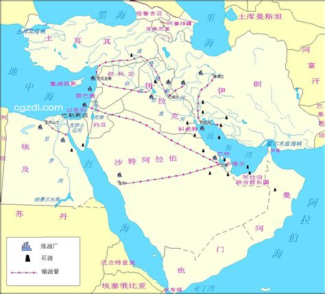 中东是什么意思？中东国家有哪些？中东国家分布地图 - 必经地旅游网