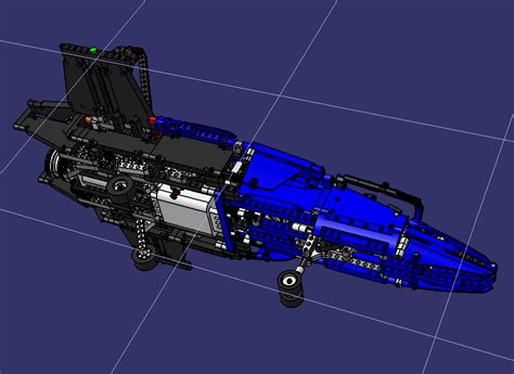 【飞行模型】42066喷气竞速飞机拼装模型3D图纸 STP格式_SolidWorks-仿真秀干货文章