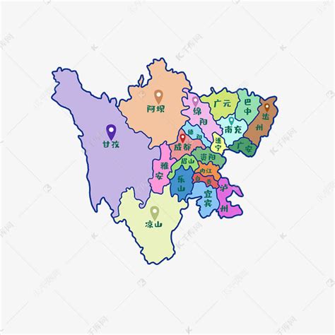 四川旅游地图图片