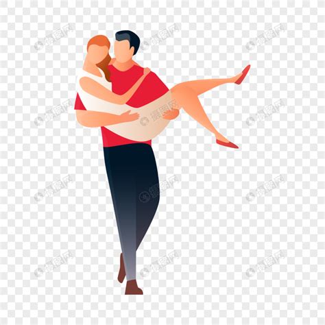 情侣男人抱着女人元素素材下载-正版素材401173555-摄图网