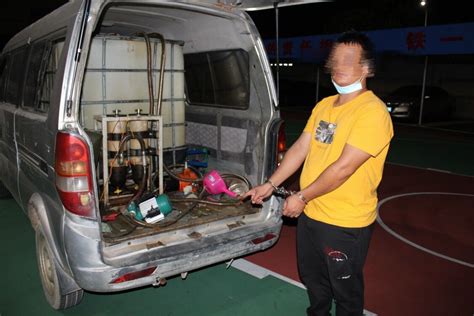 蓬江公安抓获一伙盗窃货车柴油的“油耗子”
