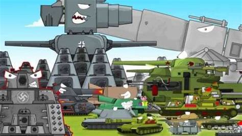 坦克世界动画： kv44——力战卡尔、利维坦，强强对决！_腾讯视频