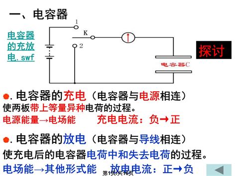 电容器的原理与结构-电容器充电放电原理-电容器动态过程分析方法