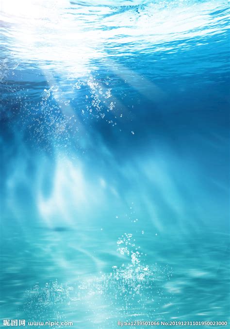 蓝色海洋唯美梦幻背景图片素材免费下载_熊猫办公